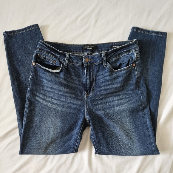 Judy Blue Denim - Judy Blue Dark Indigo Straight Leg Jeans